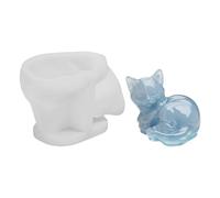 3D Cat Silicone Mould, Silicone Casting Molds, Soap Molds Animal Candle Moulds Reusable, Squishy Making, DIY Mold for Epoxy Resin, Polymer, Clay, Plaster, Wax, Soap (Lying Cat)