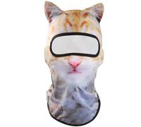 3D Cat Ski Balaclava Sheisty Face Mask with Ears Cute Cat Masks Animal Ski Mask for Music Festivals Raves Ski Halloween Party Outdoor Hiking Riding Activities Multicolour
