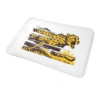 3D Cheetah Safari African Big Cats Anti-slip Doormat Floor Mat Durable Carpet Rug for Kitchen Entrance Home Bedroom Footpad Mats-50x80cm
