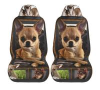 3D Chihuahua Dog Car Seat Covers,Universal Auto Front Seats Protector Fits for Cars,SUV Sedan,Truck