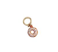 3D Chocolate Donuts Dessert Silicone Cover for Apple Airtag Case Keychain Ring Holder Anti-Lost Shockproof Protective Cover, Color B, S