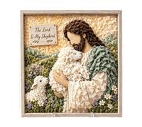 3D Christian Fabric Poke Art Kit for Adults, Pre-Cut Fabric Materials