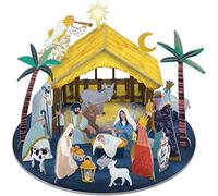3D Christmas Advent Calendar Away In A Manger Pop & Slot Advent Calendar | Pop Up Advent Calendar Freestanding Advent Calendar | Nativity Advent Calendar