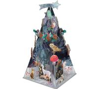 3D Christmas Advent Calendar Silver Stag Pop & Slot Advent Calendar | Pop Up Advent Calendar Freestanding Advent Calendar | Reindeer Advent Calendar