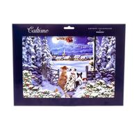 3D Christmas Advent Calendar Waiting for Santa | Fold Out Advent Calendar Traditional Advent Calendar | Picture Advent Calendar Paper Advent Calendar
