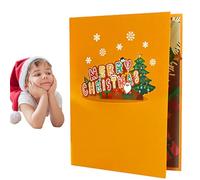 3D Christmas Cards | Musical and Light Greeting Card For Christmas | Table Decorations Favourited Collection Gifts | Ideal For School Birthday Family Girls