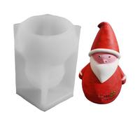 3D Christmas Moulds - Silicone Santa and Snowman Craft Molds for Seasonal Creations | Reusable Non Stick Tray for Candy Making, Candle Pouring, Soap Crafting, Holiday Home DIY or Party Prep