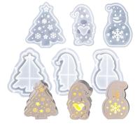 3D Christmas Ornament Moulds - Silicone Molds, Accessories forConcrete Crafts, DIY Holiday Decorations | Festive Handmade Table Ornament Shape Centerpiece Wedding Party ForParty Decor