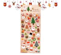 3D Christmas Stickers - Festive DIY Stickers Decorations - 3D Aesthetic Decals | For Mobile Phone Cases Notebooks Scrapbooking Diaries Crafts Children Adults Party Inserts