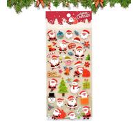 3D Christmas Stickers, Seasonal Stickers - 3D Scrapbooking Decals - For Adults Case Phone Notebook Notebook Laptop Craft Gifts Party Rewards Room