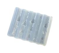 3D Christmas Themed Nails Art Silicone Mold Soft Silicone Art Manicure Carving Floral Patterns Christmas Pattern Charm