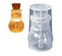 3D Christmas Tree Candle Mold Snowman Aroma Candle Mold DIY Chocolate Candle Soap Making Molds Silicone Epoxy Resin Casting Mould for Xmax Home Party Decoration Handmade Craft