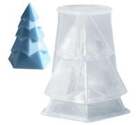 3D Christmas Tree Candle Molds for Candle Making Resin Casting Silicone Mold for DIY Aromatherapy Candles Homemade Soap Wax Plaster Polymer Clay