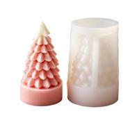 3D Christmas Tree Candle Mould, Silicone for DIY Soap Resin Craft Set Kit | Non Stick Silicone, Simple Release, Reusable for Candle Soap Resin DIY Craft Home Kitchen Workshop Studio Class Project Set