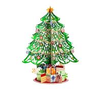 3D Christmas Tree Greeting Card for Written Holiday Wishes | and Tabletop Display