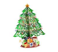3D Christmas Tree Greeting Card for Written Holiday Wishes | and Tabletop Display