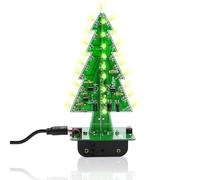 3D Christmas Tree Led DIY Kit with Light Colorful Flash Circuit LED DIY Module PCB Board for Xmas Gift Soldering Skill Practice Learning Diy Electronic Enthusiast