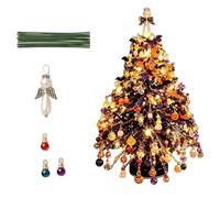 3D Christmas Tree Making Beads Instructions Included Festive Crafting | Bead Christmas Tree Making Kit for Beginners Kids Enthusiasts Home Party School Classroom Studio