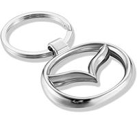 3D Chrome Car Keychain for Car Metal Key Chain Gifts for Women and Men Keyring Universal Size (fit Maz)