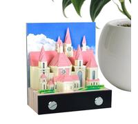 3D Church Paper Sculpture - 3D Memo Pads | Church Sticky Notes Desk 2026, Creative Desktop Notepad for Weekday Planning, School, Travel, Home, Apartment, Dorm, Office, Holiday, or Housewarming