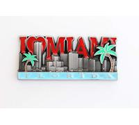 3D City Metal Fridge Magnets Country Holiday Souvenir London Paris NewYork Berlin Dubai Amsterdam Rome Prague Milan Barcelona Venice (Miami)