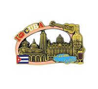 3D City Metal Fridge Magnets Country Holiday Souvenir London Paris NewYork Berlin Dubai Amsterdam Rome Prague Milan Barcelona Venice (Cuba)