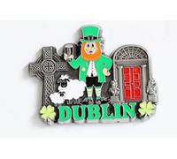 3D City Metal Fridge Magnets Country Holiday Souvenir London Paris NewYork Berlin Dubai Amsterdam Rome Prague Milan Barcelona Venice (Dublin)