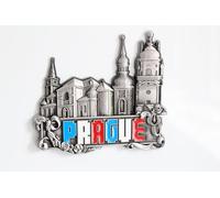 3D City Metal Fridge Magnets Country Holiday Souvenir London Paris NewYork Berlin Dubai Amsterdam Rome Prague Milan Barcelona Venice (Prague)