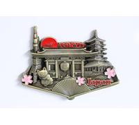 3D City Metal Fridge Magnets Country Holiday Souvenir London Paris NewYork Berlin Dubai Amsterdam Rome Prague Milan Barcelona Venice (Tokyo)