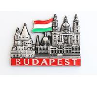 3D City Metal Fridge Magnets Country Holiday Souvenir London Paris NewYork Berlin Dubai Amsterdam Rome Prague Milan Barcelona Venice (Budapest)