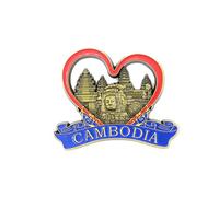 3D City Metal Fridge Magnets Country Holiday Souvenir London Paris NewYork Berlin Dubai Amsterdam Rome Prague Milan Barcelona Venice (Cambodia)