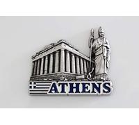 3D City Metal Fridge Magnets Country Holiday Souvenir London Paris NewYork Berlin Dubai Amsterdam Rome Prague Milan Barcelona Venice (Athens)