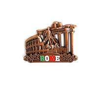 3D City Metal Fridge Magnets Country Holiday Souvenir London Paris NewYork Berlin Dubai Amsterdam Rome Prague Milan Barcelona Venice (Rome)
