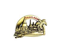 3D City Metal Fridge Magnets Country Holiday Souvenir London Paris NewYork Berlin Dubai Amsterdam Rome Prague Milan Barcelona Venice (Thailand)