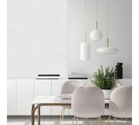 3D Classic Brick Design Wall Panels Interior Cladding Panels 50cm x 50cm (6 Sheets) Novecrafto White One Size