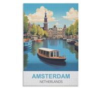 3D Classic Puzzle iq puzzle,Amsterdam Netherlands,Adults 1000 Piece Jigsaw Puzzle- Christmas,70x50,paper puzzle,AA-1359