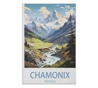3D Classic Puzzle iq puzzle,Chamonix France,Adults 1000 Piece Jigsaw Puzzle- Christmas,70x50,paper puzzle,AA-1439