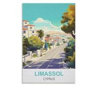 3D Classic Puzzle iq puzzle,Limassol Cyprus,Adults 1000 Piece Jigsaw Puzzle- Christmas,75x50,wooden puzzle ,AA-1099