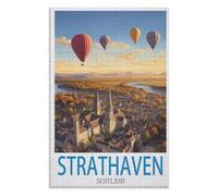 3D Classic Puzzle iq puzzle，Strathaven Scotland，Adults 1000 Piece Jigsaw Puzzle- Christmas，70x50，paper puzzle，AA-1479