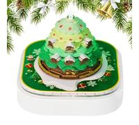 3D Clock Calendar 2026 | 3D Christmas Tree Tear-off Calendar 2026 - Daily Learning Planner with Light - for Teachers Students Adults Christmas Home Bedroom