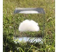 3D Cloud Crystal Cube Room Decor K9 Glass Paperweight Feng Shui Ornaments Figurines Engraving for Home 6 * 6CM