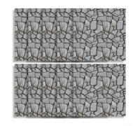 3D Cobblestone Peel and Wall ers 10 Count for Multi Room Use Including Kitchen Bathroom Living Space (F)