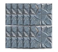 3D Cobblestone Peel and Wall ers 10 Count for Multi Room Use Including Kitchen Bathroom Living Space (A)