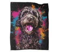 3D Cockapoo Blanket Thanksgiving Gift Pattern Throw Blanket for Kids Boys Girls Thanksgiving Gift Fleece Blankets And Throws for Bed Sofa Fuzzy Blanket 40x50inch(100x130cm)