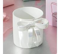 3D Coffee Cups - Mug - Wine Glasses, 3D Bow Mug,Dishwasher Safe Modern Ceramic Cups | Multipurpose Large Capacity Kitchen Drinkware Accessories(White)