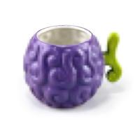 3D Coffee Mug - 500 ml Ceramic Mug, Anime Mug Dishwasher Safe, 16 x 10 x 12.5 cm, Gift for Christmas, Birthday, Anniversary (Purple)