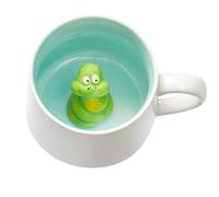 3D Coffee Mug Snake Inside Cup,Cute Handmade Animal Figurine Ceramics Teacup,Christmas,Birthday,Mother's Day Gifts for Friends Family or Kids,Best Cocoa Cups Couples Mugs (White Snake)