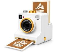 3D Coffee Printer Latte Art Stencil Maker for Drinks Desserts Black | Snap Latte Coffee Photo Printer Reusable Template for Drinks Desserts DIY Café Decor(White)