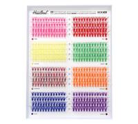 3D Colored Lash Clusters C Curl 10mm 12mm 14mm 16mm Mixed Faux Mink Lashes DIY Individual Lashes 40D Colorful Fluffy Eyelash Extension (8 Colors-C Curl, 40D-10-16)