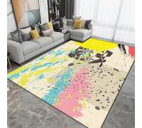 3D Colorful Abstract Texture Area Rugs, Large And Simple Living Room Carpet, Carpet Mat Wear-Resistant And Non-Slip Apply To Cafe Office Nursery College Dorm, 80 X 120 Cm - Easy Clean -2918033639500